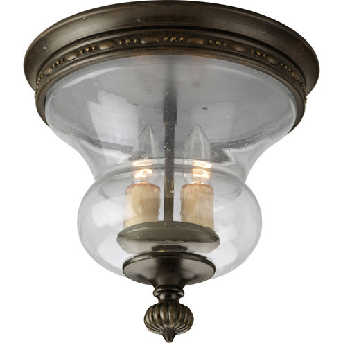 Fiorentino 2 Light 11.75 inch Forged Bronze Close-to-Ceiling Ceiling Light