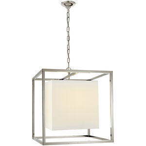 Eric Cohler Caged 2 Light 22 inch Polished Nickel Lantern Pendant Ceiling Light, Medium