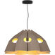 Victoria 29.5 inch Grey Oak Pendant Ceiling Light in Grey Oak/Ash