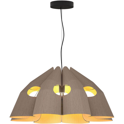 Victoria 29.5 inch Grey Oak Pendant Ceiling Light in Grey Oak/Ash