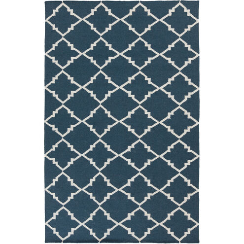 Frontier 66 X 42 inch Blue and Neutral Area Rug, Wool