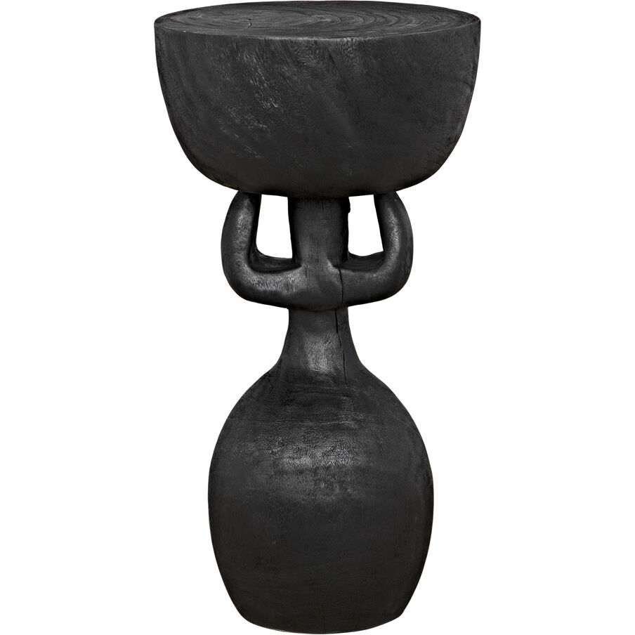 Achebe 26 X 14 inch Burnt Black Side Table