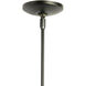 Folio 1 Light 5.7 inch Dark Smoke Mini Pendant Ceiling Light