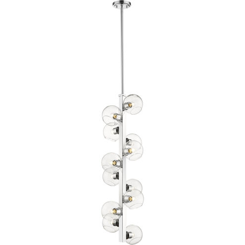 Marquee 12 Light 14 inch Chrome Chandelier Ceiling Light