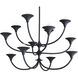 Larkin 12 Light 41.5 inch Black Gesso Chandelier Ceiling Light