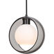 Mana 1 Light Black Cord Pendant Ceiling Light