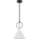 Suzanne Kasler Limoges 1 Light 14.25 inch Natural Rusted Iron Pendant Ceiling Light in Plaster White, Medium