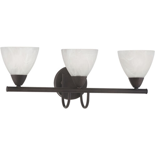 Tia 3 Light 22.5 inch Painted Bronze Vanity Light Wall Light