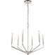 Enzo 6 Light 22 inch Chrome Pendant Ceiling Light