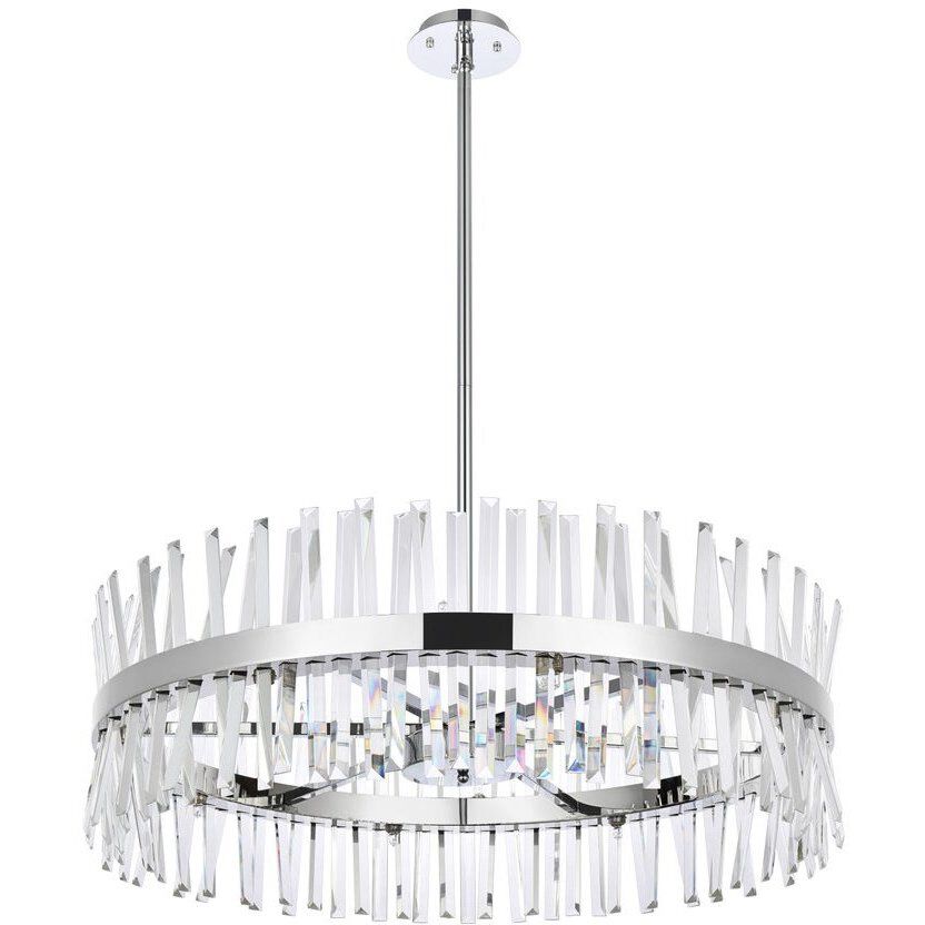 Serephina 16 Light 36 inch Chrome Chandelier Ceiling Light