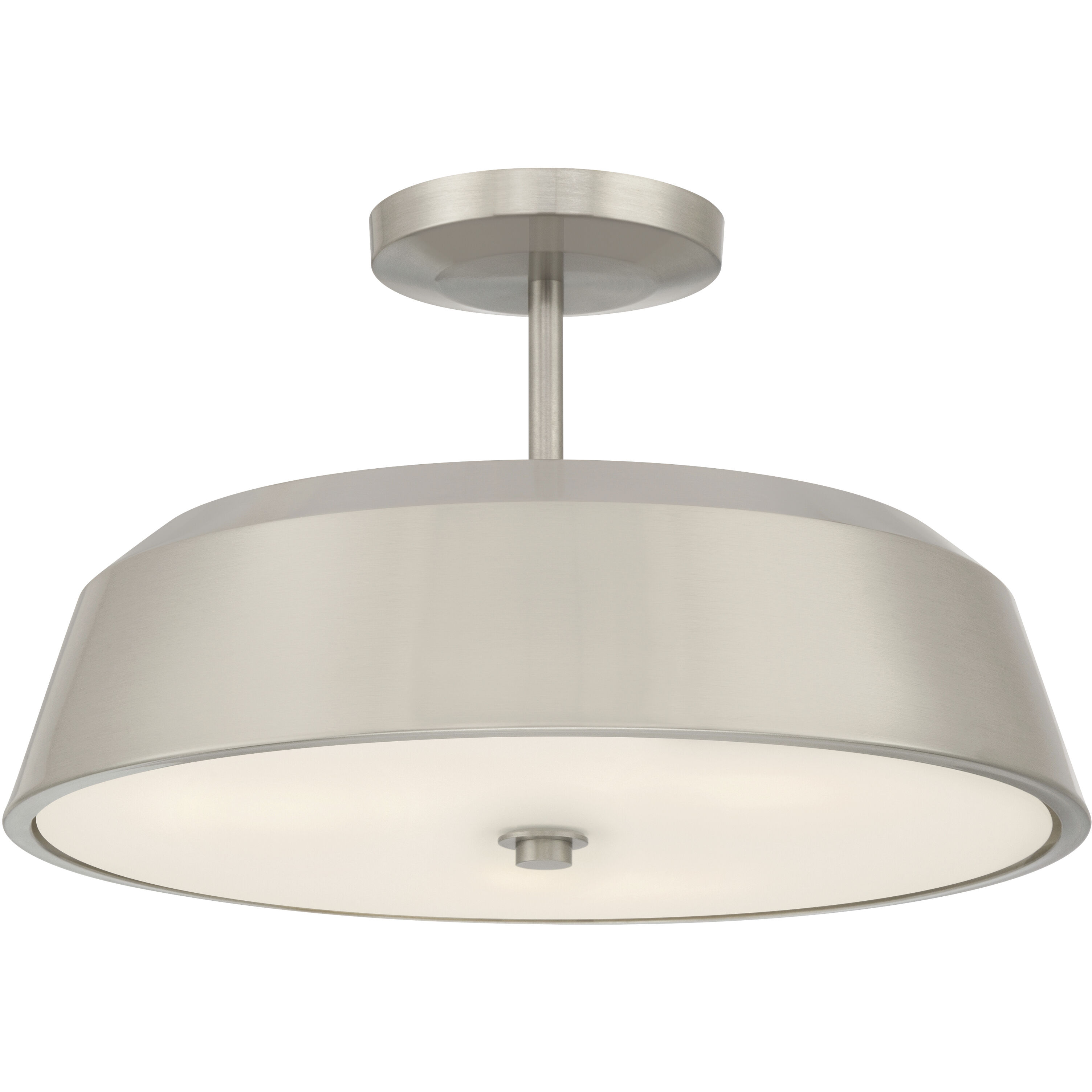 Trellwyn 3 Light 15 inch Brushed Nickel Semi-Flush Mount Ceiling Light
