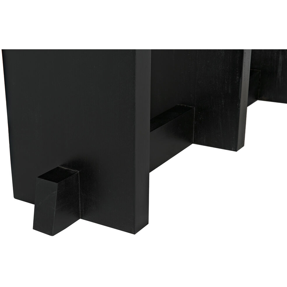 Ando 75 X 16 inch Hand Rubbed Black Console