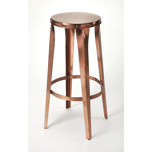 Industrial Chic Ulrich Copper Backless 30 inch Copper Barstool