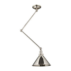 Provence 1 Light 12 inch Polished Nickel Wall Sconce Wall Light, Elstead