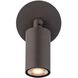 Cylinder LED 5.06 inch Bronze Outdoor Wall Lighting, WAC Limited