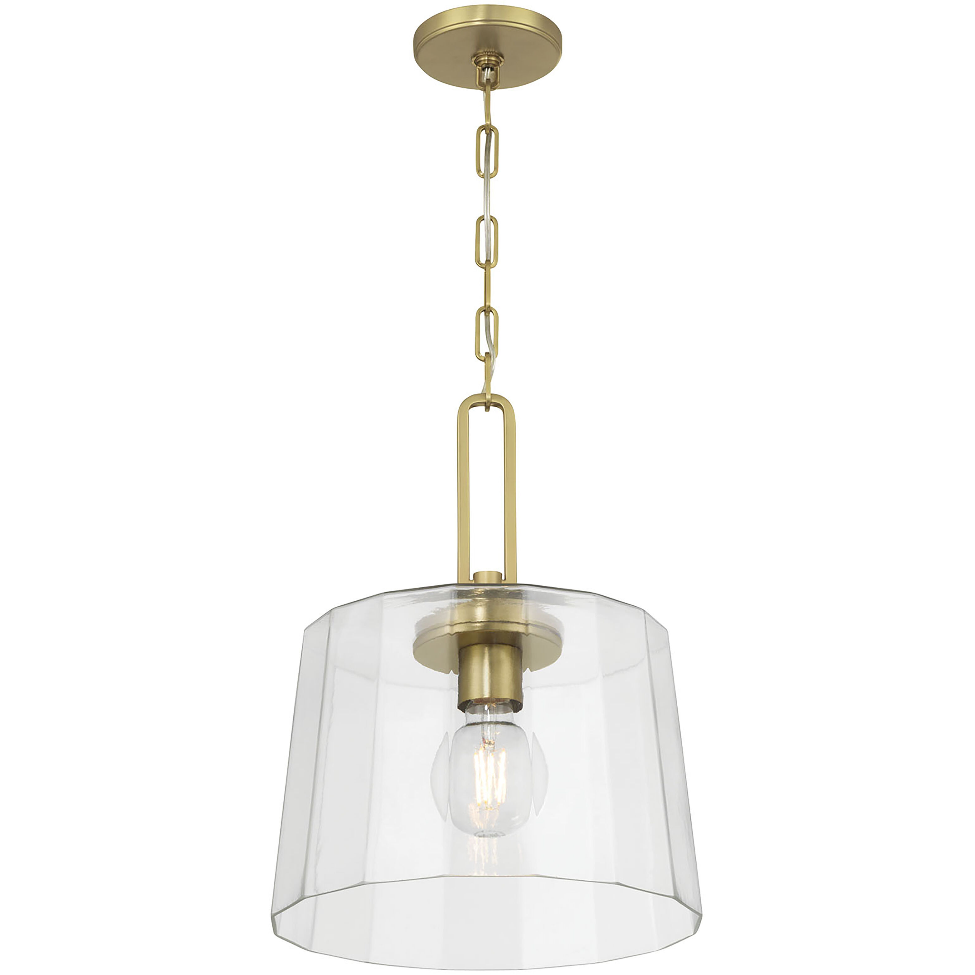 Diamara 1 Light 13.75 inch Vintage Brass Pendant Ceiling Light