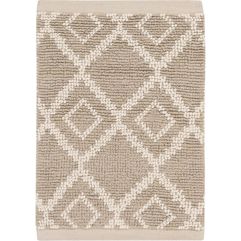 Aztec 63 X 39 inch Taupe, Ivory Rug