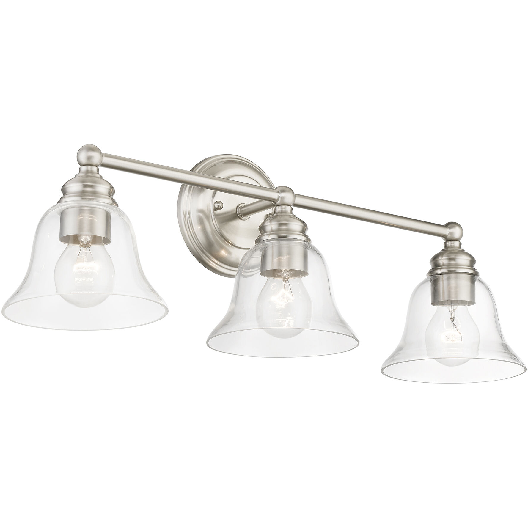 Moreland 3 Light 24 inch Brushed Nickel Vanity Sconce Wall Light