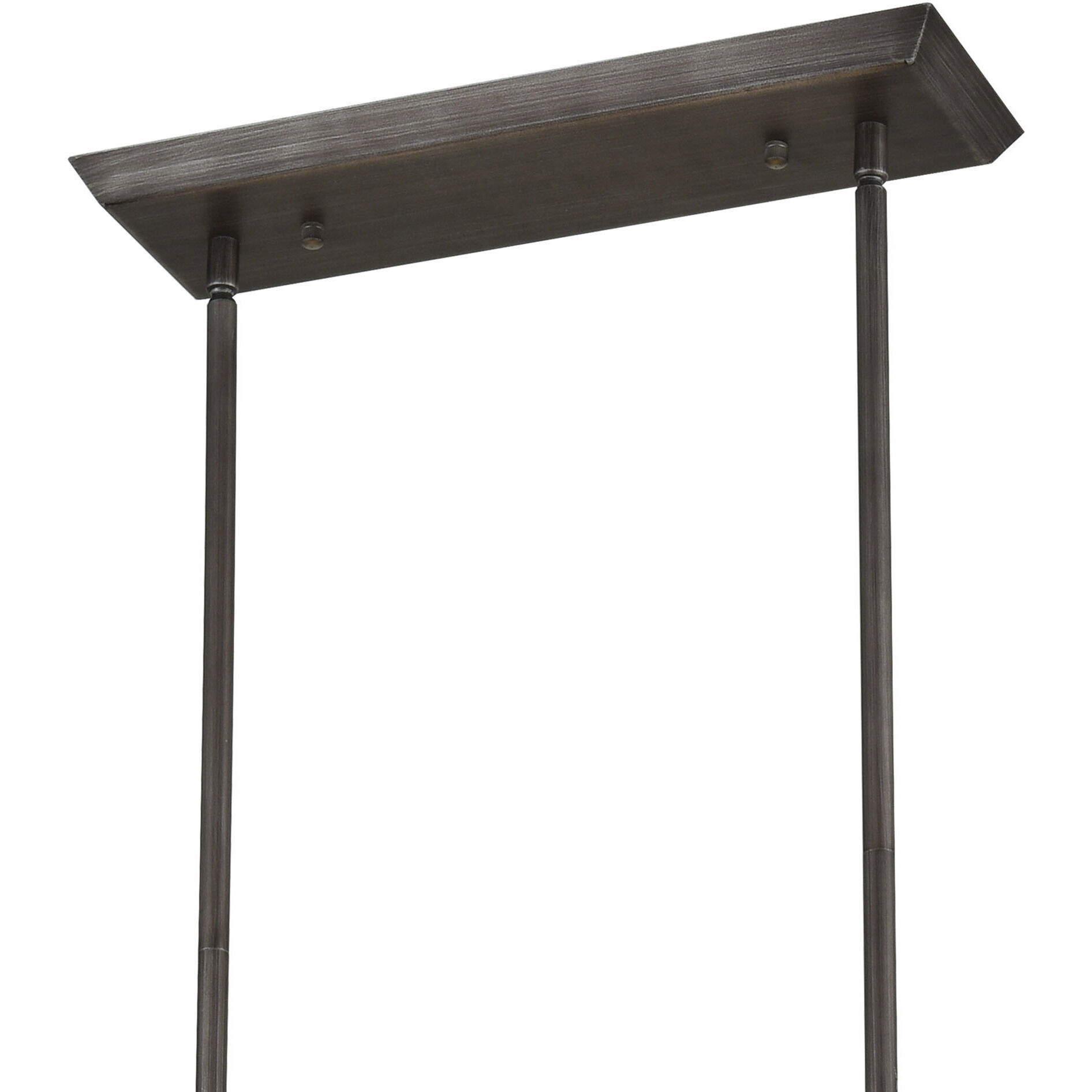 Rosslyn 8 Light 40 inch Weathered Zinc Linear Chandelier Ceiling Light