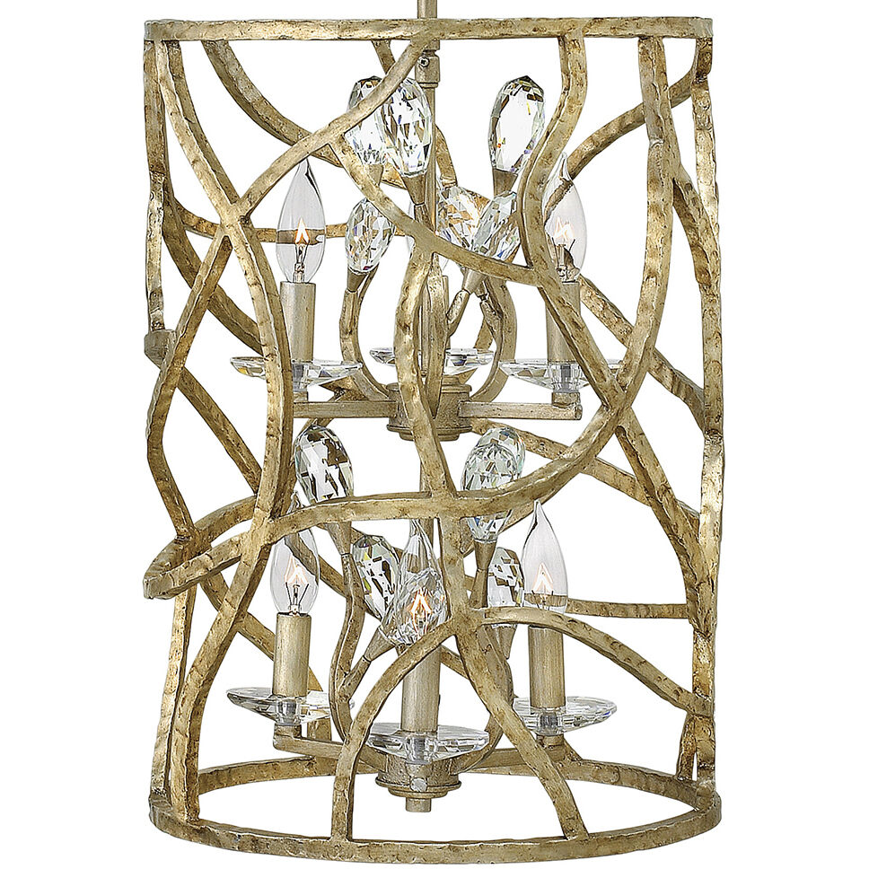 Eve LED 14.5 inch Champagne Gold Foyer Light Ceiling Light, Multi Tier