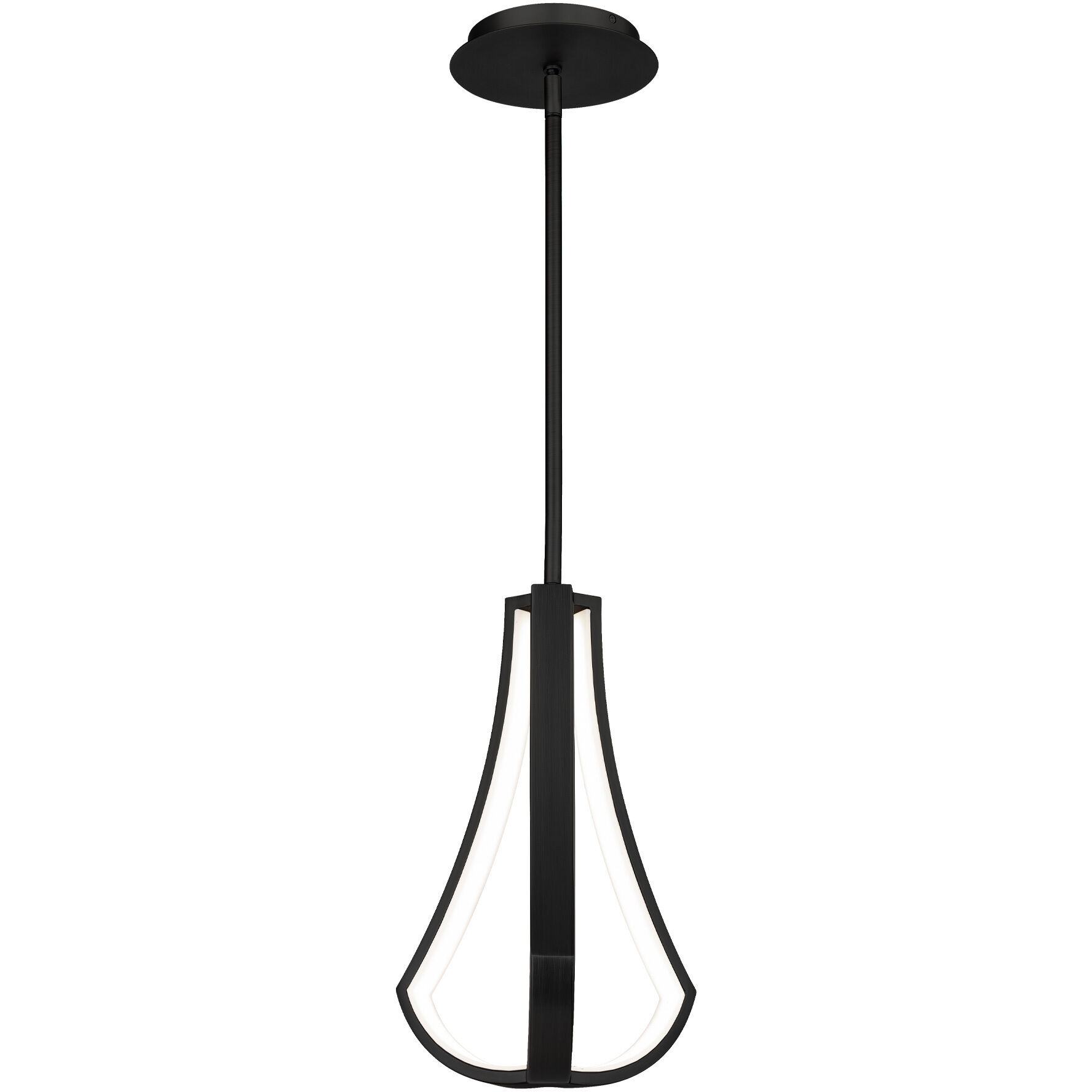 Artemis LED 8.38 inch Black Pendant Ceiling Light, dweLED