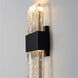 Rune LED 15.5 inch Black Outdoor Wall Sconce