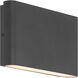Oasis 9 inch Black ADA Wall Sconce Wall Light