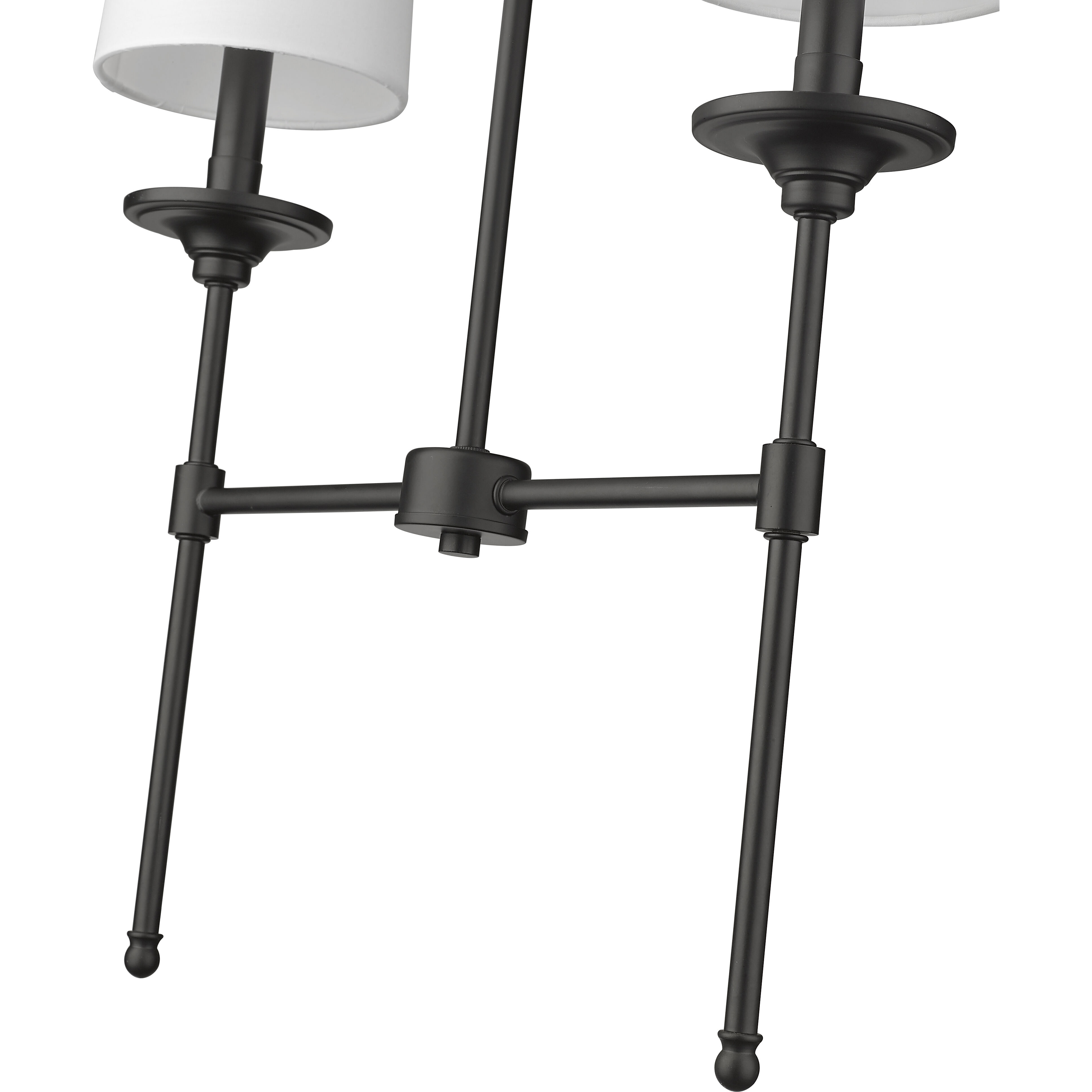 MB L×2 Z-Lite 3033-2L-MB Emily 2 Light 19 inch Matte Black Linear