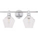 Gene 2 Light 19 inch Chrome Wall sconce Wall Light