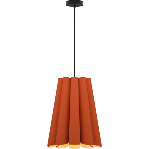Olivia 1 Light 28.3 inch Terracotta Pendant Ceiling Light in Terracotta/Ash, WEP Collection