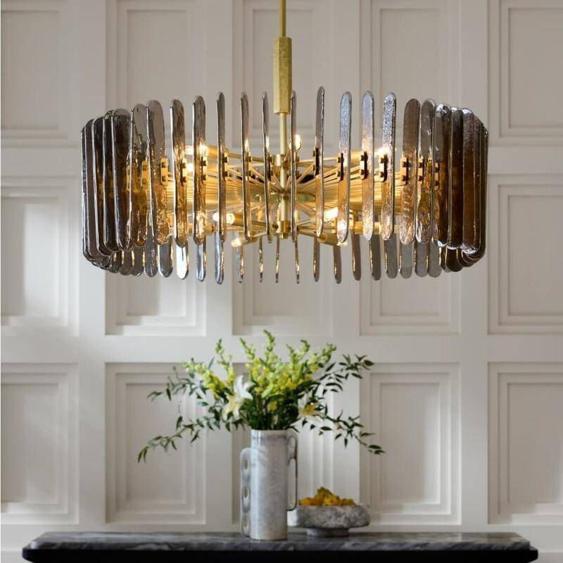 Klaus 12 Light 38 inch Antique Brass Chandelier Ceiling Light, Large