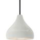 Radiance 1 Light 8 inch Matte White and Matte Black Pendant Ceiling Light