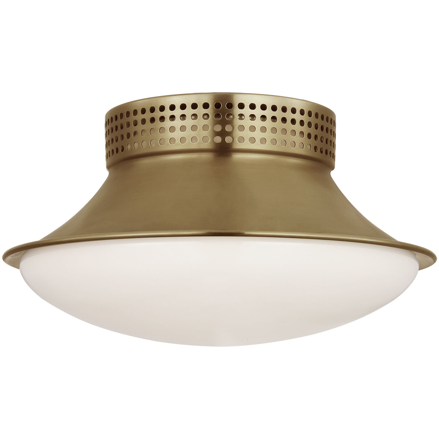 Kelly Wearstler Precision LED 8.5 inch Antique-Burnished Brass Downlight Flush Mount Ceiling Light