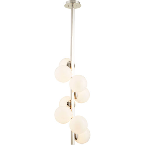 Atome 8 Light 15 inch Polished Nickel Pendant Ceiling Light