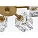 Lyra 6 Light 14 inch Satin Gold Flush Mount Ceiling Light
