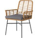 Wicker Black/Natural Dining Chair