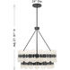 Bancroft 5 Light 24 inch Matte Black Chandelier Ceiling Light