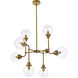 Hanson 8 Light 36 inch Brass Pendant Ceiling Light