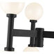 Laurent 6 Light 30 inch Black Outdoor Post Mount Fixture