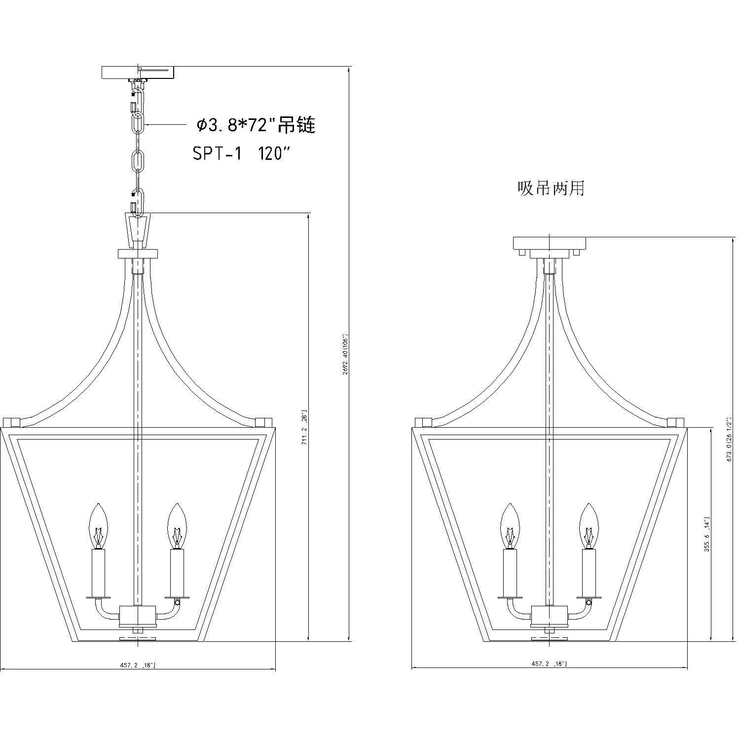 Montalcino 4 Light 18 inch Iron Ore Chandelier Ceiling Light