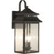 Crossbend 2 Light 19 inch Textured Black Outdoor Wall Mount in Textured Matte Black