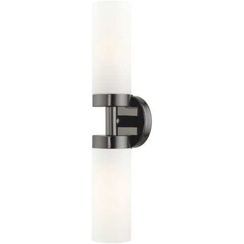 Aero 2 Light 19 inch Black Chrome ADA Vanity Sconce Wall Light