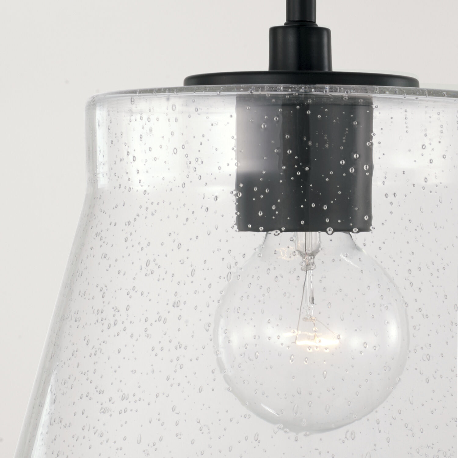 Baker 1 Light 10.5 inch Matte Black Pendant Ceiling Light, Convertible Dual Mount