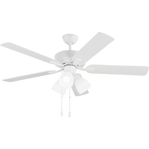 Linden 52 LED 3 52 inch Matte White Ceiling Fan