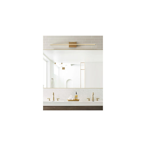 Sean Lavin Span LED 46.8 inch Plated Brass Bath Light Wall Light in LED 90 CRI 3000K 120V, Direct/Indirect, Integrated LED