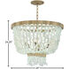 Dune LED 25 inch Burnished Gold Chandelier Ceiling Light