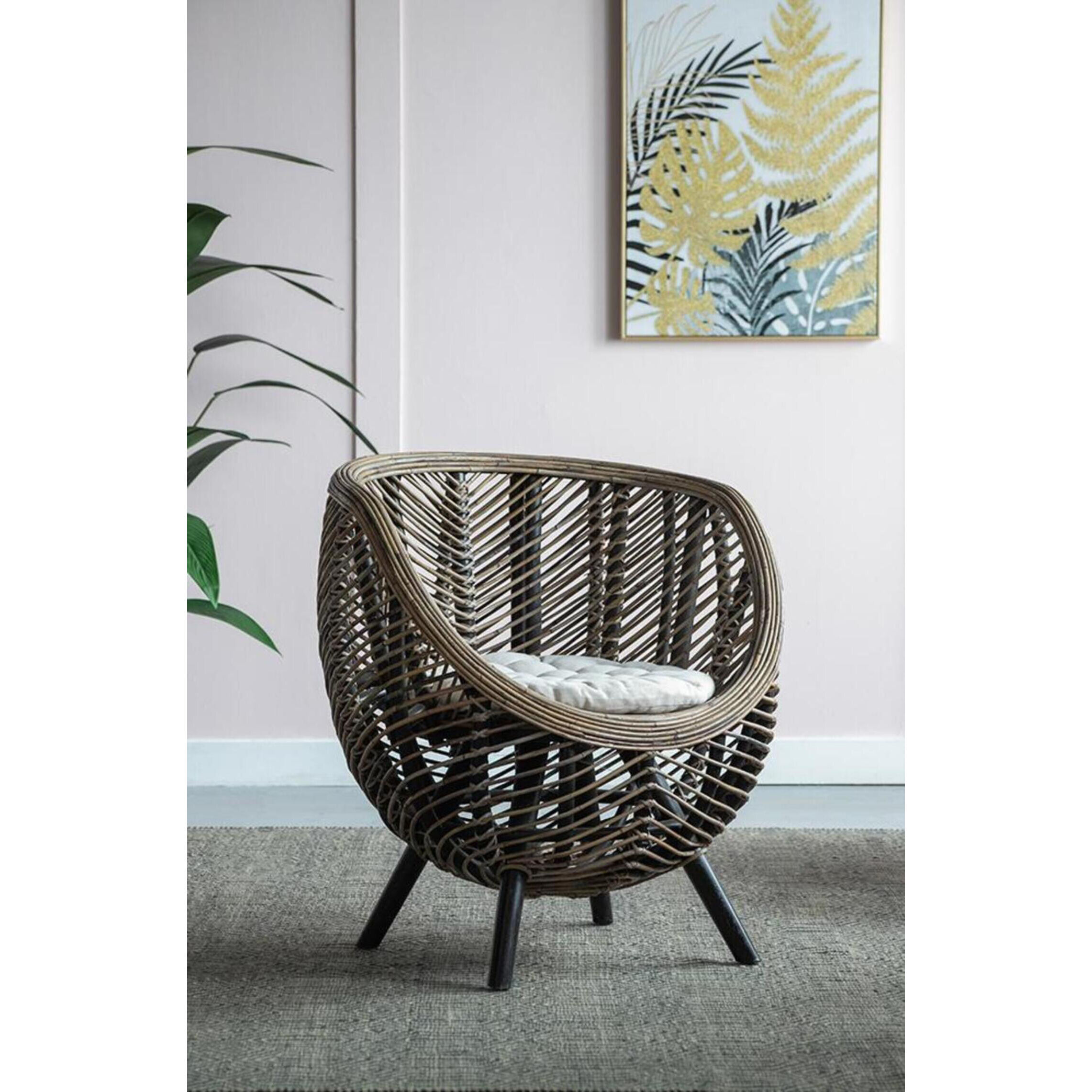 Gogo Brown Chair, With Cushion