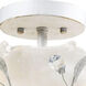 Circeo 2 Light 17 inch Antique White Semi Flush Mount Ceiling Light
