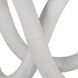 Knotty 54 X 54 inch White with Clear Dining Table