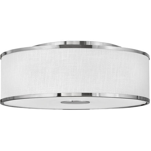 Galerie Halo 4 Light 24.25 inch Brushed Nickel Indoor Flush Mount Ceiling Light